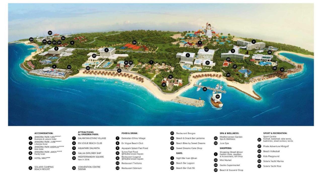Amadria Park Beach Hotel Jakov Sibenik Bagian luar foto